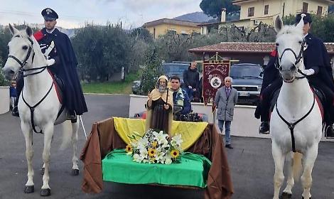 L'omaggio della comunit&agrave; a Sant'Antonio Abate