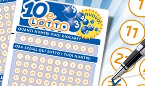 10eLotto, colpo da 50mila euro a Minturno