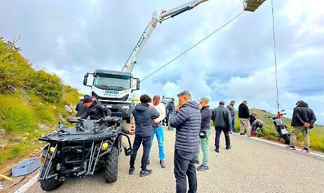 Scene da brivido sulla Itri-Sperlonga, si gira "Sentimenti Oscuri"