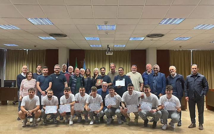 Il Cisterna campione in Prima Categoria premiato in Comune