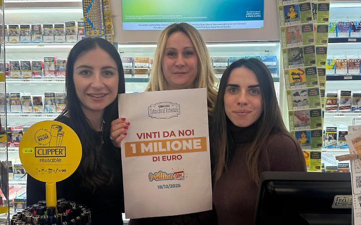 La fortuna bacia Latina: vinto 1 milione di euro al "Tabacchi al Tribunale"