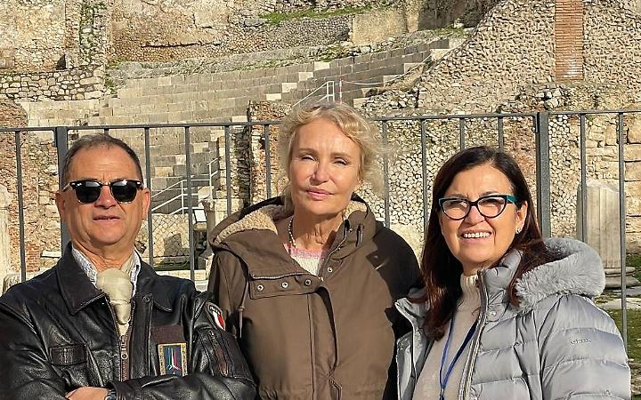 Terracina, arriva Licia Col&ograve;: un set d&rsquo;eccezione per la promozione della Via Francigena