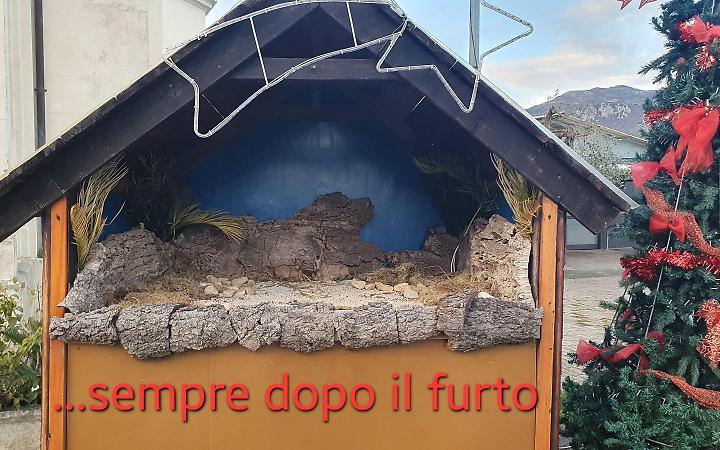 Profanato il presepe della chiesa di Doganella