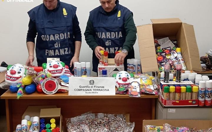 Carnevale sicuro: sequestrate maschere, giochi e coriandoli irregolari a Sabaudia