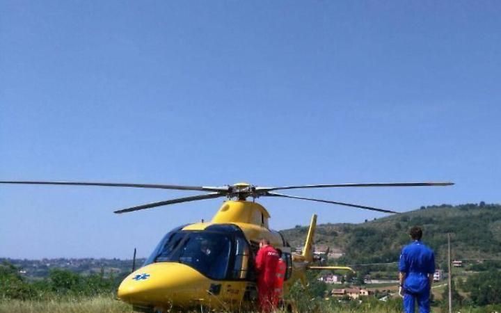 Incidente sulla Formia-Cassino, soccorso in eliambulanza un ciclista