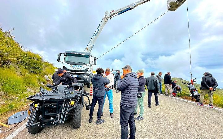 Scene da brivido sulla Itri-Sperlonga, si gira "Sentimenti Oscuri"